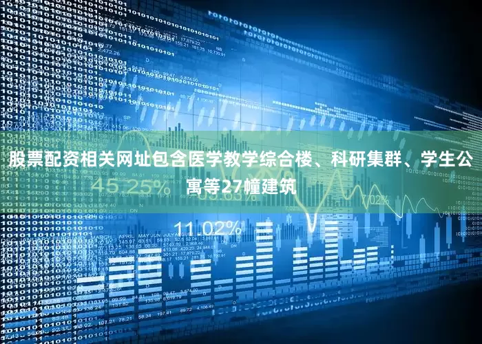 股票配资相关网址包含医学教学综合楼、科研集群、学生公寓等27幢建筑